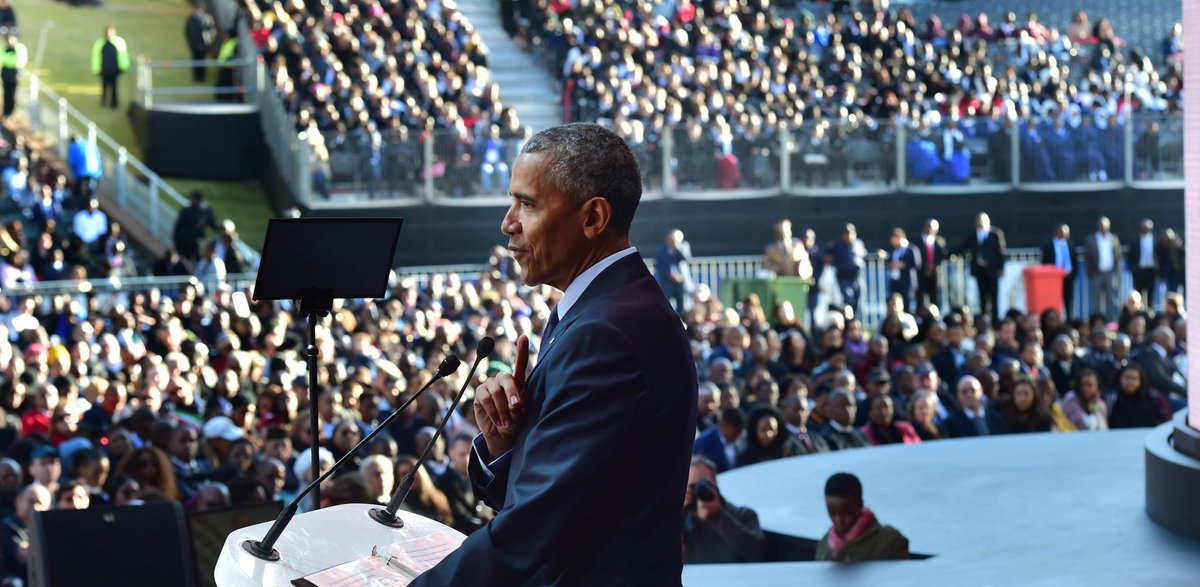 Obama advierte del peligro de la política del miedo: “Racista y proteccionista” / Foto: Gobierno de Sudáfrica