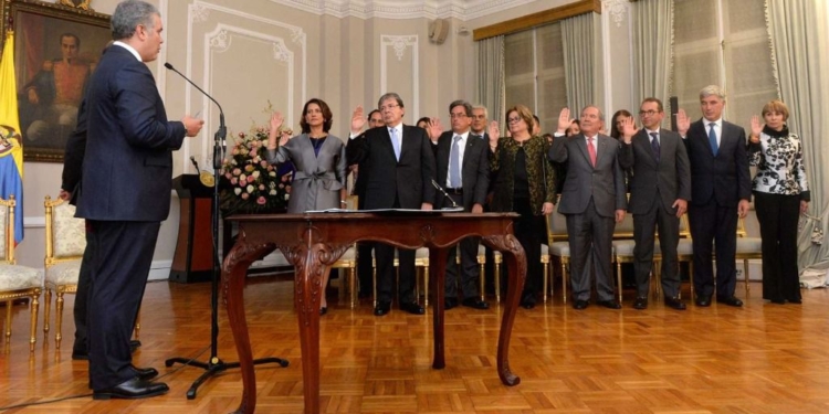 El gabinete de Duque lo forman 16 ministros / Foto: Presidencia Colombia