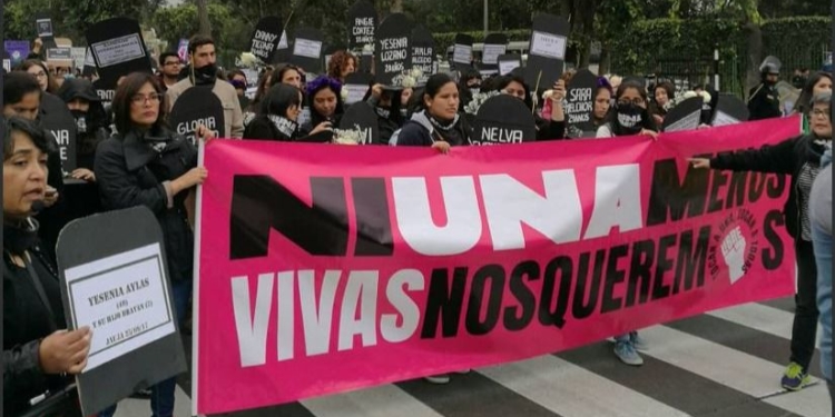 El movimiento NiUnaMenos ha realizado varias marchas en Lima / Foto: @NiUnaMenosPeru