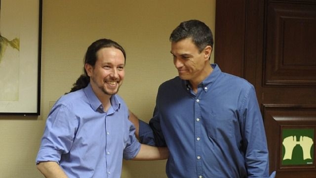 Pablo Iglesias y Pedro Sánchez