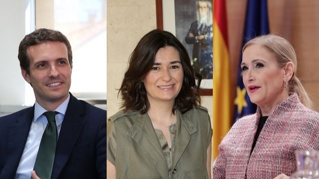 Pablo Casado, Carmen Montón y Cristina Cifuentes