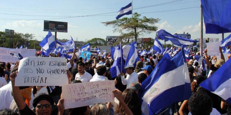 Manifestantes Nicaragua