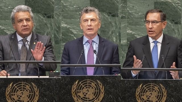 Moreno, Macri y Vizcarra