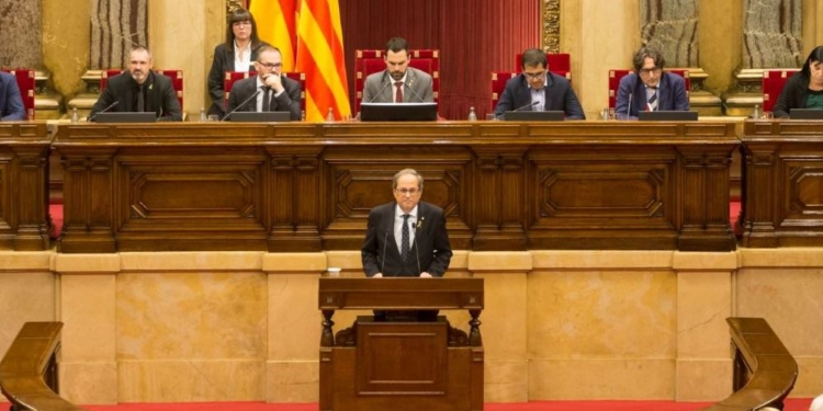 Torra invita a Sánchez a una reunión para abordar la “autodeterminación” en Cataluña / Foto: Parlament de Catalunya