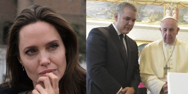 Angelina Jolie, Iván Duque y el Papa comparten la misma causa por el éxodo venezolano / Fotos: ONU y Vaticano