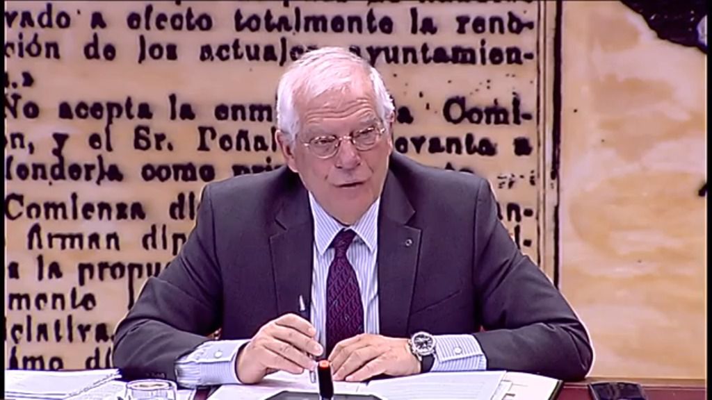 Borrell habló de Venezuela en la Comisión Iberoamericana del Senado / Foto: Captura Senado