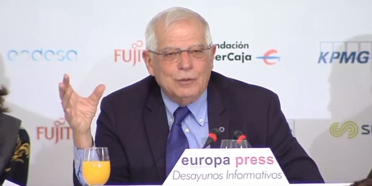 Borrell se pronunció sobre la detención exprés de Guaidó / Foto: Retransmisión Europa Press