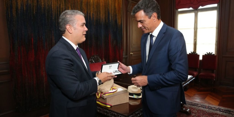 Duque y Sánchez llevan apenas seis meses como presidentes / Foto: La Moncloa