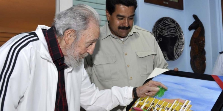 Maduro y Fidel Castro