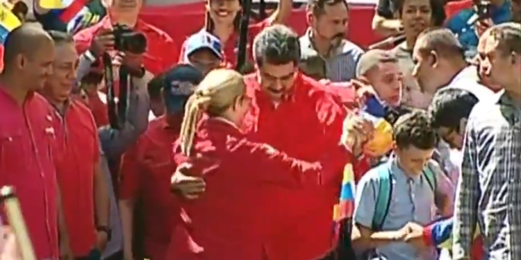 Maduro celebra en Caracas una marcha por "la paz" / Foto: Captura Twitter de Maduro