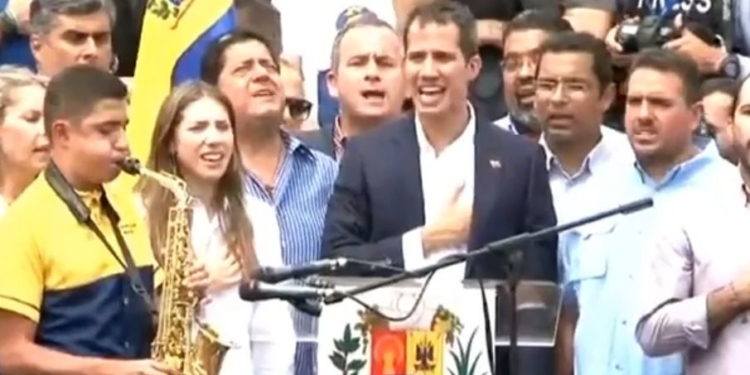 Guaidó ya está en Caracas / Foto: Captura VPI