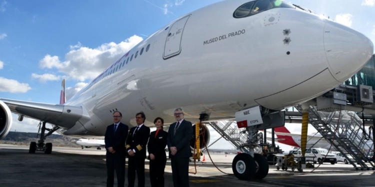 Iberia bautiza a su último Airbus como Museo del Prado / Foto: Museo del Prado