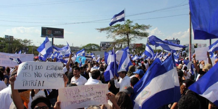 Manifestantes Nicaragua