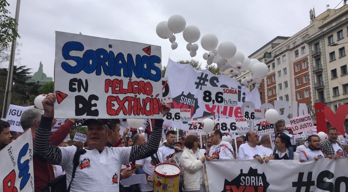 La España vacía llenó Madrid este domingo / Foto: Soria Ya