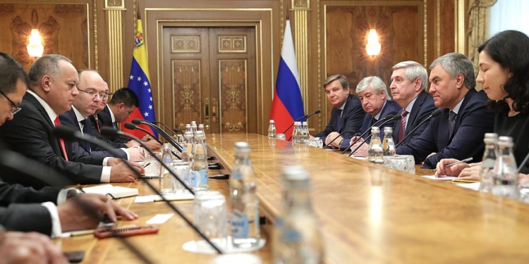 Cabello invitó a Venezuela al presidente de la Duma Estatal de Rusia / Foto: Duma Estatal de Rusia