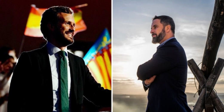 Pablo Casado y Santiago Abascal