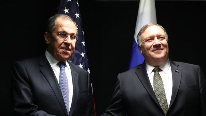 Mike Pompeo y Serguéi Lavrov cara a cara en Washington / Foto: Ministerio Exteriores Rusia