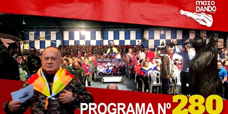 En el programa 280 Diosdado Cabello revela que lee ALnavío / Foto: Con el Mazo Dando