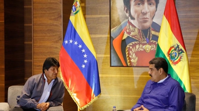 Maduro y Morales estarían detrás de las supuesta red de desestabilización / Foto: Prensa Maduro