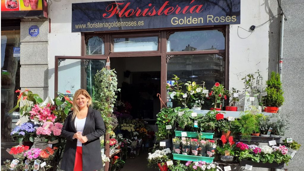María de los Ángeles Rodríguez cumple un año con la floristería Golden Roses en mayo / Foto: CP
