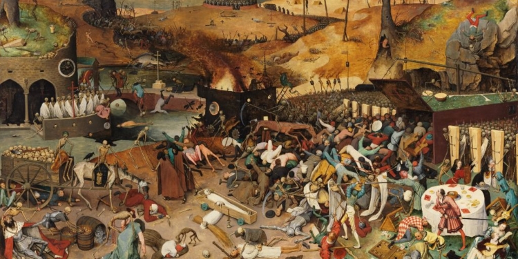 Peter Brueghel plasmó la peste negra en su cuadro El triunfo de la muerte / Foto: WC