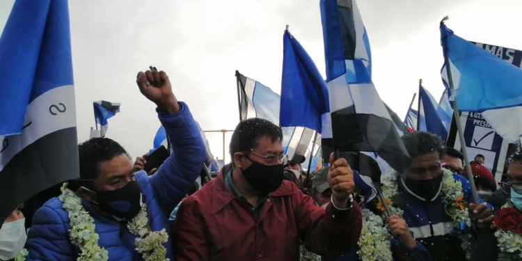 Luis Arce, del MAS, podría obtener el 37,3% de los votos / Foto: @LuchoxBolivia