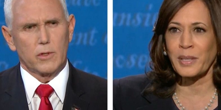 Pence y Harris fueron más respetuosos en el debate que Trump y Biden / Foto: Captura Fox