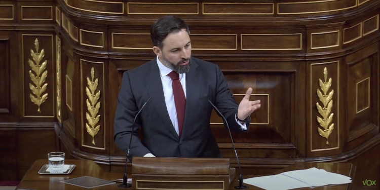 Santiago Abascal quiere desplazar a Casado como jefe de la oposición / Foto: Vox