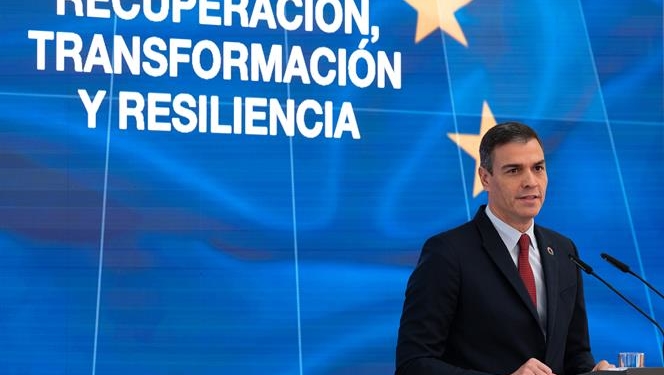 Pedro Sánchez presentó el Plan de Recuperación, Transformación y Resiliencia / Foto: Moncloa