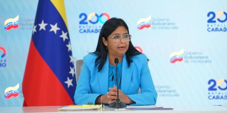 Delcy Rodríguez pidió un diálogo iberoamericano en la Cumbre / Foto: PrensaVE