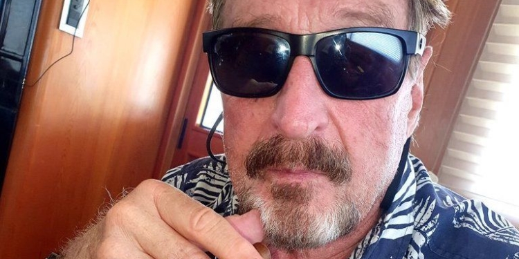 La vida de McAfee está llena de polémicas / Foto: @officialmcafee