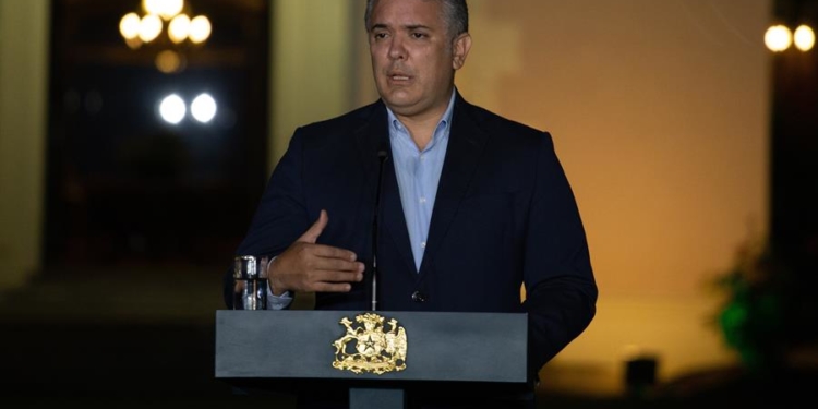 El mandatario colombiano, Iván Duque.