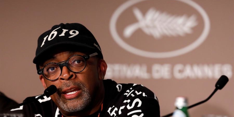 El presidente del jurado del Festival de Cannes, Spike Lee, durante la conferencia de prensa ofrecida hoy.