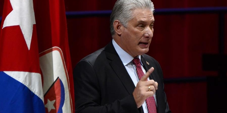 El presidente de Cuba, Miguel Díaz-Canel Bermúdez.