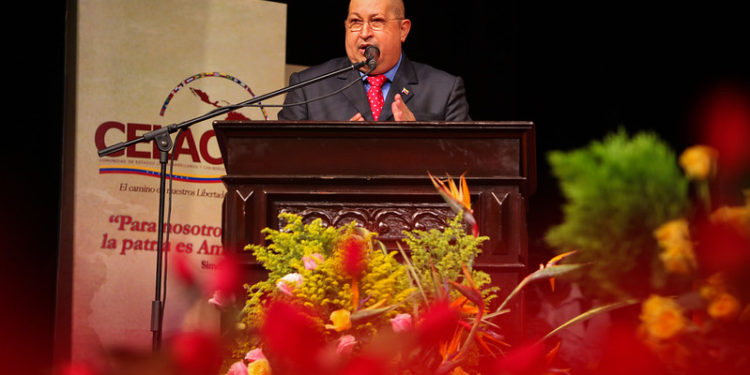 Hugo Chávez durante el lanzamiento de la Celac en diciembre de 2011 / Prensa Presidencial / archivo.