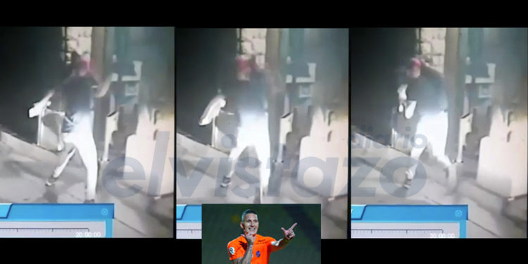 Impactante video muestra al futbolista venezolano Charlis Ortiz agrediendo, arma en mano, a un vigilante de 62 años