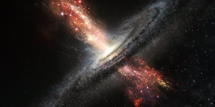 Los vientos de agujeros negros masivos impactan en la formación de estrellas