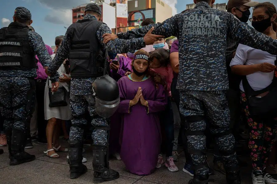 El Nazareno vuelve a las calles de Venezuela tras dos años de pandemia