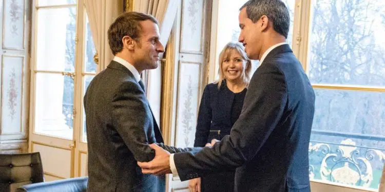 Juan Guaidó y Emmanuel Macron