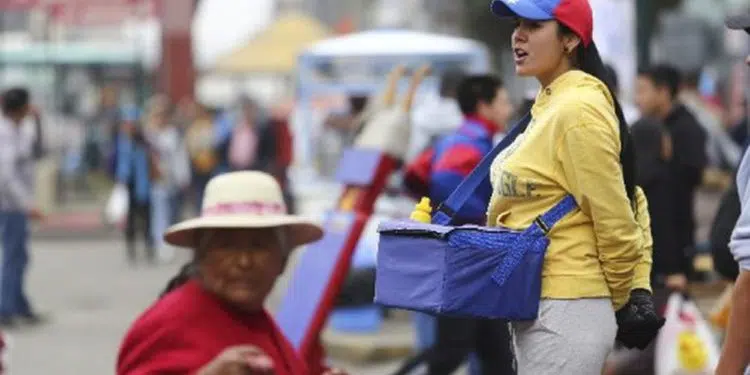 Migrante venezolana