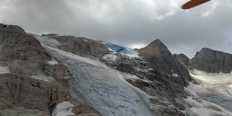 Glaciar de los Alpes