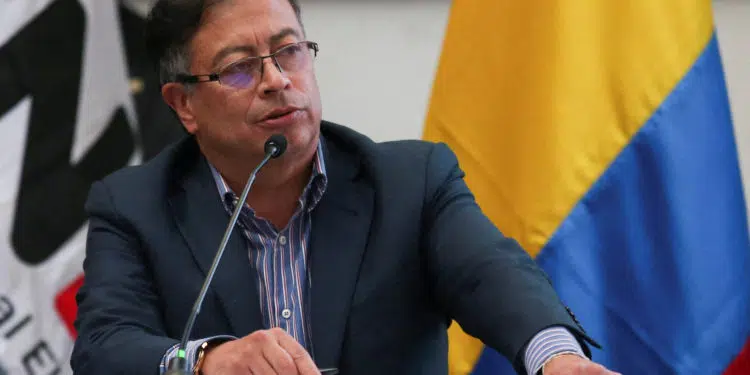 FILE PHOTO: Colombia's President-elect Gustavo Petro speaks after receiving the credential as elected president from Colombia's National Electoral Council, in Bogota, Colombia June 23, 2022. REUTERS/Luisa Gonzalez/File Photo