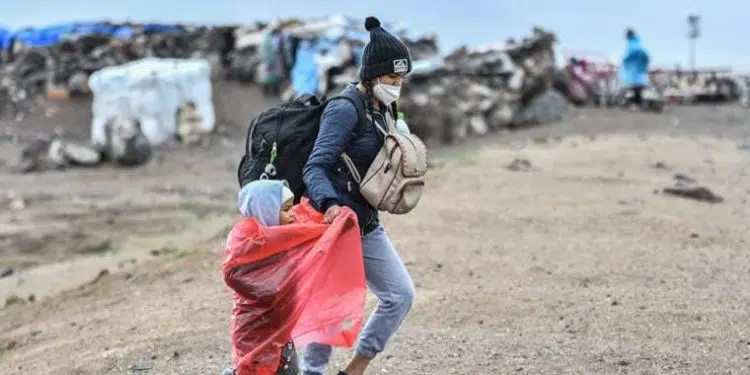 Migrante venezolana