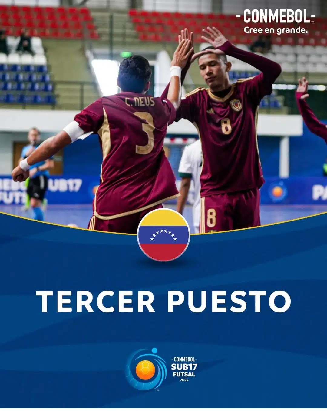 Venezuela se queda con el bronce en el sudamericano sub'17 de futsal